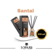 Lopars Santal (Sandal Ağacı) 5 Bambu Çubuklu Oda (oda parfümü) Kokusu 100 ml - 3