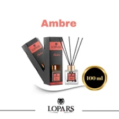Lopars Ambre (Amber) 5 Bambu Çubuklu Oda (oda parfümü) Kokusu 100 ml - 3