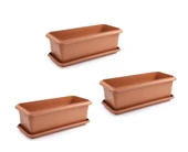 Omnipazar SO-V692 Tabaklı Villa Bahçe Saksı Takımı 62 Lt Kiremit 3 Adet thumbnail 1