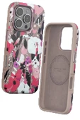 Onegif iPhone 16 Pro Max Flower Series Magsafe Kapak - Pembe thumbnail 2