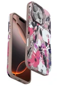 Onegif iPhone 16 Pro Flower Series Magsafe Kapak - Pembe thumbnail 1