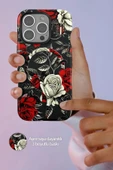 Onegif iPhone 14 Pro Flower Series Magsafe Kapak - Siyah thumbnail 3