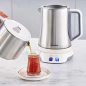 Homend Royaltea Elegant 1775H Konuşan Çay Makinesi Inox Beyaz thumbnail 3