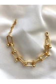 Kadın Premium Kalite Blanca Tifany Gold Zincir Bileklik - 1