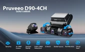 PRUVEEO D90-4CH FHD WI-FI GPS + 128GB SD KART KAME - 2