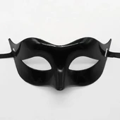 Siyah Renk Masquerade Kostüm Partisi Venedik Balo Maskesi - 1