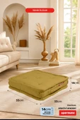 XPERMATE Bisküvi Minder Petek Önü Palet Üstü Minderi Fransız Minder Bank ve Bahçe Minderi 55x55x14 cm Hardal - 2