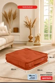 XPERMATE Bisküvi Minder Petek Önü Palet Üstü Minderi Fransız Minder Bank ve Bahçe Minderi 55x55x14 cm Kiremit - 2