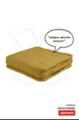 XPERMATE Bisküvi Minder Petek Önü Palet Üstü Minderi Fransız Minder Bank ve Bahçe Minderi 55x55x14 cm Hardal - 1