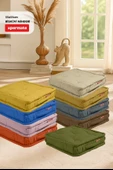 XPERMATE Bisküvi Minder Petek Önü Palet Üstü Minderi Fransız Minder Bank ve Bahçe Minderi 55x55x14 cm Hardal - 4