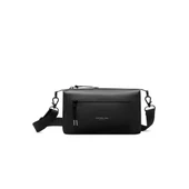 Gaston Luga Lightweight DuoSeal Crossbody Omuz Çantası- Black - 5