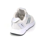 Erkek Beyaz Siyah Bağcıklı Nefes Alan Esnek Hafif Günlük Sneaker Spor Ayakkabı thumbnail 5