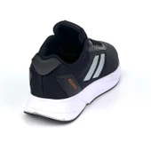 Erkek Siyah Oranj Bağcıklı Nefes Alan Esnek Hafif Günlük Sneaker Spor Ayakkabı thumbnail 5