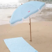 CARAMEL-CIZGILI MAVI SEMSIYE PUSKULLU - 7