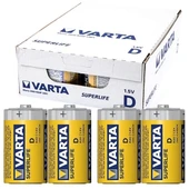 Varta Superlife Çinko Büyük D Boy Pil 24'lü Paket thumbnail 2