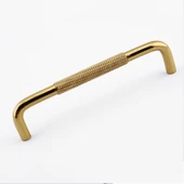 Tırtıklı Altın Gold Metal Kulp 128 mm 12.8 cm Mobilya Çekmece Dolap Dolabı Modern Kapak Kulpları thumbnail 5