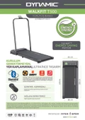 Dynamic Walkfitpad T500 Hb Tutma Kollu Bluetooth'lu Hoparlörlü Uygulama Destekli Enerji Tasarruflu Uzaktan Kumandalı Koşu Bandı - 7