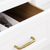 Tırtıklı Altın Gold Metal Kulp 160 mm 16 cm Mobilya Çekmece Dolap Dolabı Modern Kapak Kulpları thumbnail 7