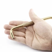 Tırtıklı Altın Gold Metal Kulp 160 mm 16 cm Mobilya Çekmece Dolap Dolabı Modern Kapak Kulpları thumbnail 4