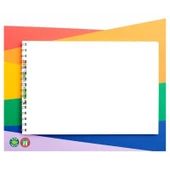 Miart Sanatsal Blok Defter 180 gr 25x35 cm 20 yp + 5 yp Fon Kartomu - 1