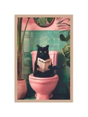 Sevimli Kedi Çizimli Dekoratif Kartpostallar ve Hediye Not Kartları  Sabah Rutinleri  10 x 15 cm - 1