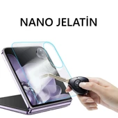 Xiaomi Mi Mix Flip 2 Uyumlu Ön+Arka Body Şeffaf Ultra koruyucu Nano Jelatin thumbnail 4