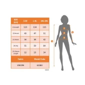 Lucky Life Kadın Kısa Kollu Hakim V Yaka Viskon Elbise - 4