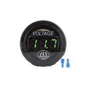 Su Geçirmez 5-48V DC Araç Voltaj Göstergesi – Led Ekranlı Dokunmatik Anahtarlı Beyaz - 1