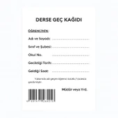 Gülpaş 8x12 Derse Kabul İzin Kağıdı 100 lü Kod:457 thumbnail 1