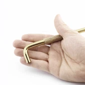 Tırtıklı Altın Gold Metal Kulp 224 mm 22.4 cm Mobilya Çekmece Dolap Dolabı Modern Kapak Kulpları thumbnail 4