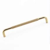 Tırtıklı Altın Gold Metal Kulp 224 mm 22.4 cm Mobilya Çekmece Dolap Dolabı Modern Kapak Kulpları thumbnail 5