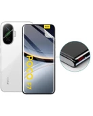 Xiaomi Poco F7 Pro Uyumlu Ön+Arka Body Şeffaf Ultra koruyucu Nano Jelatin thumbnail 3