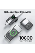 Bix Tpb16 10.000 Mah Oled Ekranlı Manyetik Kablosuz Powerbank 20w Pd Hızlı Şarj Ve 15w Magsafe Siyah - 4