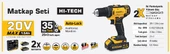 SGS 20 VOLT AKÜLÜ MATKAP  / Çift batarya SGS5249 - 5