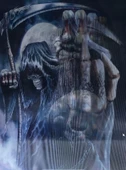 5D Elmas Boyama 3 Farklı Resim Değişenli Halloween İskelet Tablosu - 3