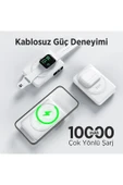 Bix Tpb16 10.000 Mah Oled Ekranlı Manyetik Kablosuz Powerbank 20w Pd Hızlı Şarj Ve 15w Magsafe Beyaz - 2