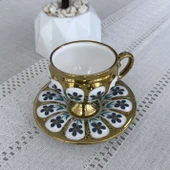 Oscar 2 Kişilik Kahve Fincan Takımı - 90 ml SCT-06177/8 (Pembe-Mavi) - 4