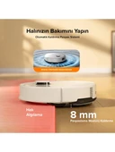 Roborock Vacuum Q8 Max Pro Plus Robot Süpürge Beyaz - 6