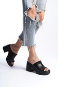 Kadın Rosso Siyah Konfor Ortopedik İç Taban Platform Topuk Terlik - 2