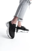 Kadın Rocco SiyahTriko Beyaz Tabanlı Taşlı Spor Ayakkabı & Sneaker - 1