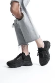 Kadın Rocco Siyah Triko Taşlı Spor Ayakkabı & Sneaker - 2