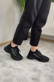 Kadın Fabri Siyah Triko Taşlı Spor Ayakkabı & Sneaker - 2