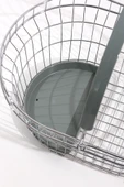 Gri Saplı Oval Tel Market El Sepeti 22 L - 4