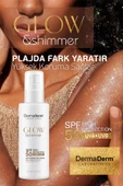 Dermaderm Spf 50+ Glow Shimmer Altın Tozu Etkili Nemlendirici Işıltılı Güneş Kremi 100 ml. - 5
