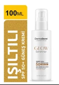 Dermaderm Spf 50+ Glow Shimmer Altın Tozu Etkili Nemlendirici Işıltılı Güneş Kremi 100 ml. - 7
