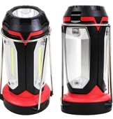 P-8801 Şarjlı Katlanabilir 3xcob Led+ 3w Led Çok Fonksiyonlu Kamp Feneri thumbnail 4