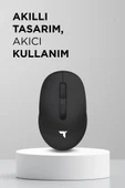 Torima TM-17 Siyah Çift Modlu Sessiz Kablosuz Mouse Fare thumbnail 3