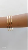 Altın Renk 3 Adet İnce Ajda Bilezik, Bileklik - 1