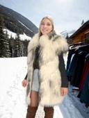 Kadın Hakiki Deri ve Kürk - Bej - 1