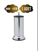 Metal Ayak Vidalı Pasolu Mobilya Yatak Koltuk Baza Ayağı(METAL)(10CM - 12CM - 15CM)(8MM)(VİDALI) Krom 10cm 10cm - 1 ADET thumbnail 1